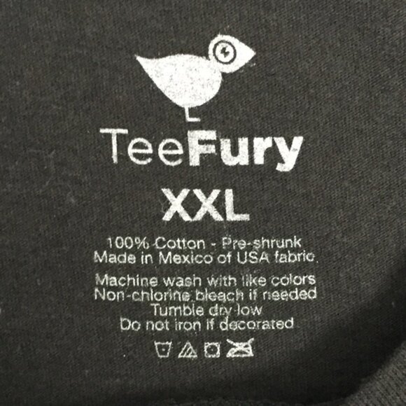 Tee Fury Nightmare Before Christmas Graphic Tee Sz XXL Black Cotton T Shirt - Picture 4 of 7